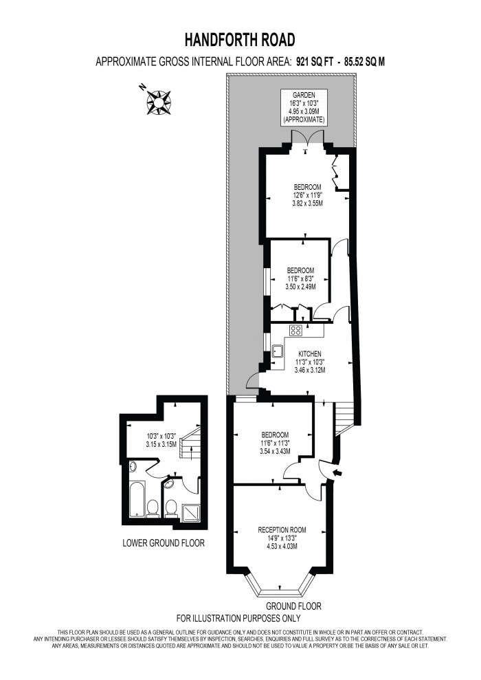 Floorplan for HANDFORTH ROAD, OVAL