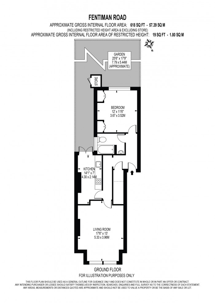 Floorplan for FENTIMAN ROAD, VAUXHALL