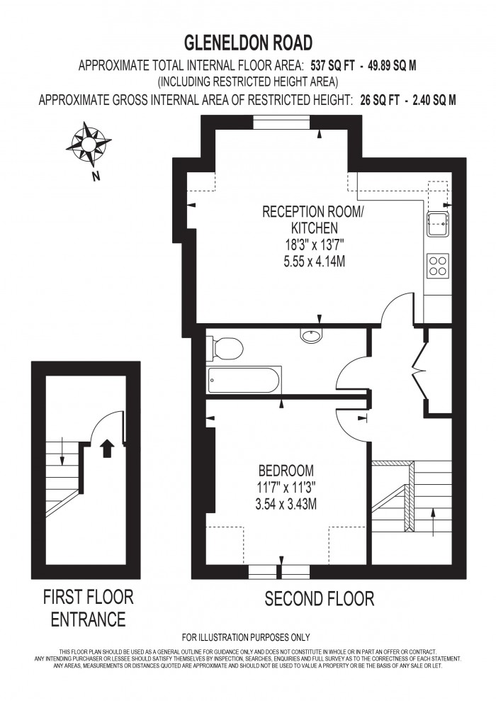 Floorplan for GLENELDON ROAD, STREATHAM