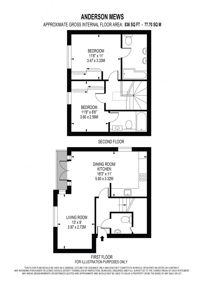 Floorplan for ANDERSON MEWS, OVAL