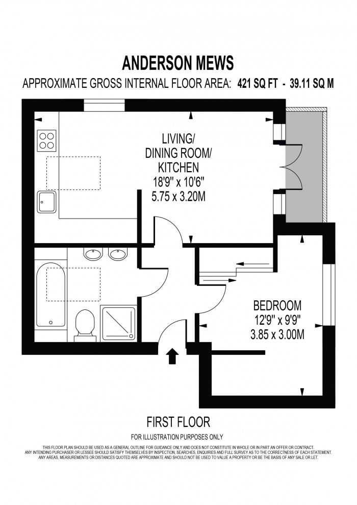 Floorplan for ANDERSON MEWS, OVAL