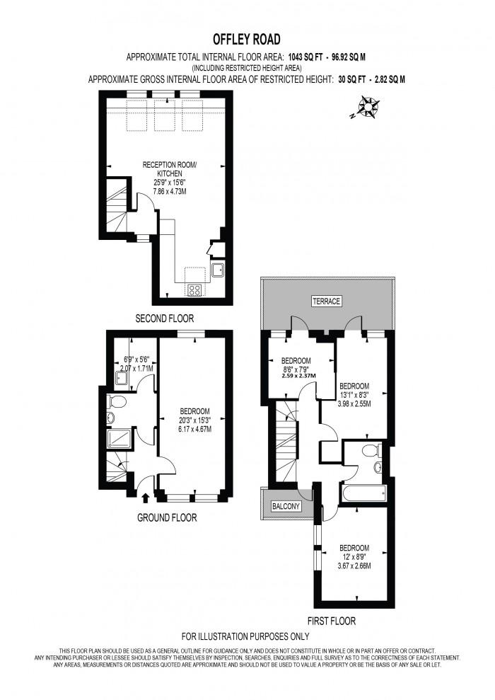 Floorplan for OFFLEY ROAD, OVAL, 