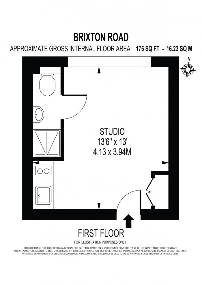 Floorplan for BRIXTON ROAD, OVAL