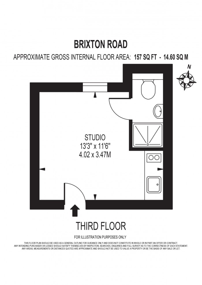 Floorplan for BRIXTON ROAD, STOCKWELL