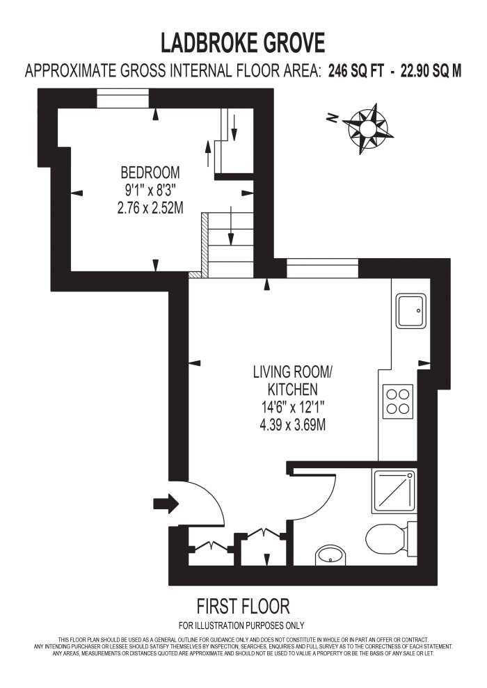 Floorplan for LADBROKE GROVE, LADBROKE GROVE