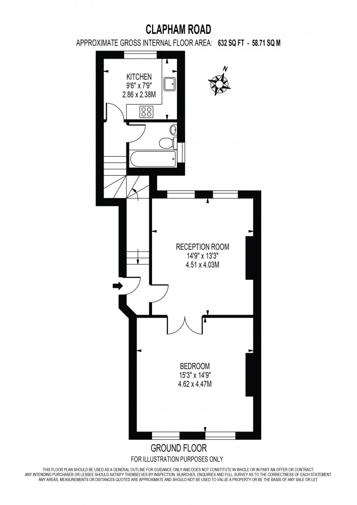 Floorplan for Clapham Road, Oval