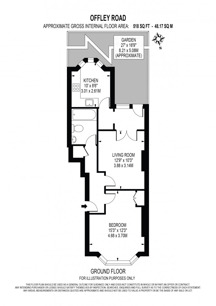 Floorplan for OFFLEY ROAD, OVAL